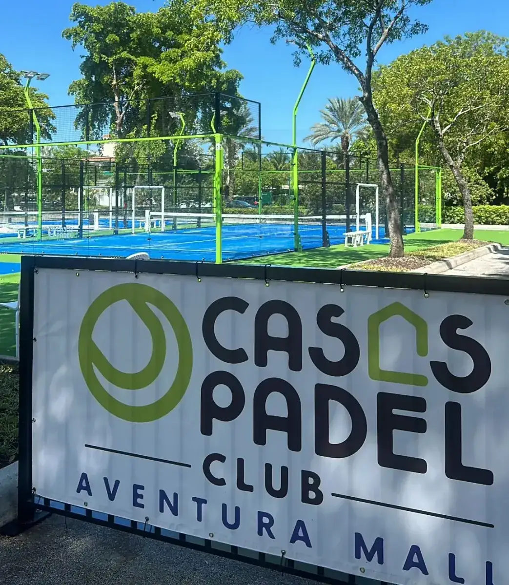 Casas Padel Club Aventura outdoor padel courts in Aventura, Florida