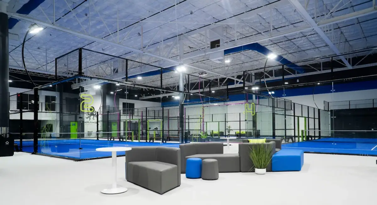 Kraken Padel Club indoor padel courts in Farmers Branch, Texas