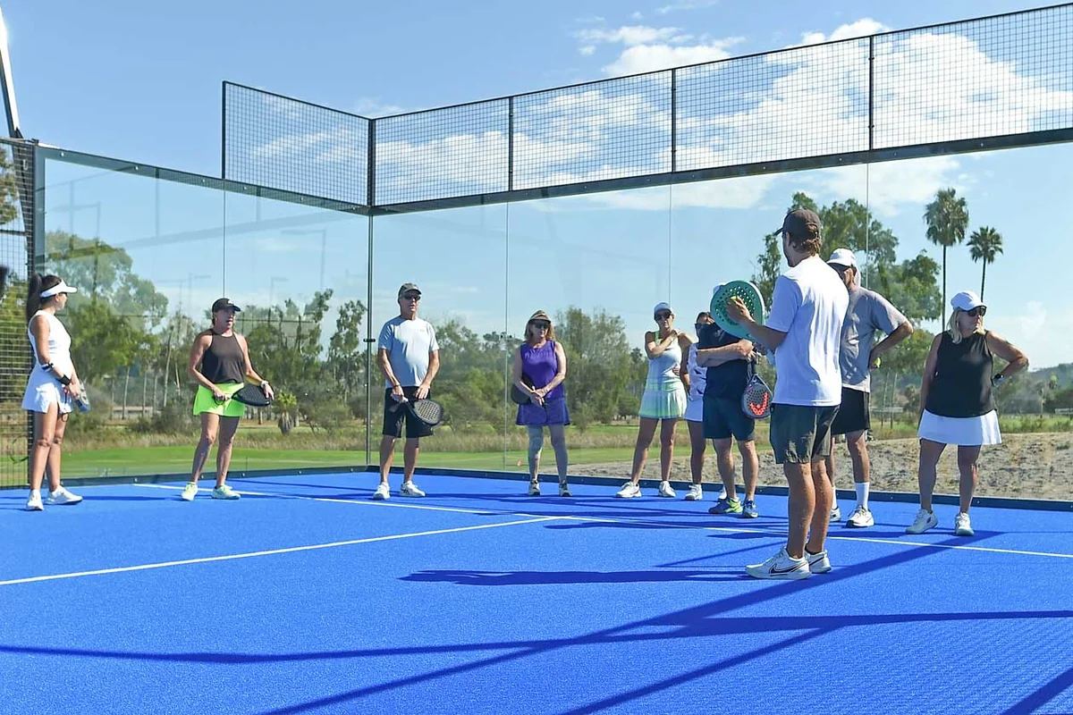La Valle Coastal Club outdoor padel courts in Rancho Santa Fe, California