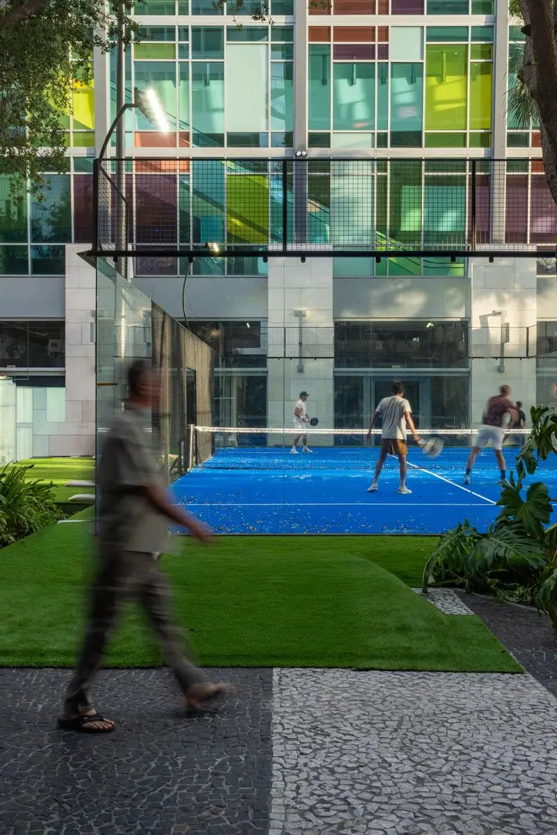 Padel X Summer Club & Retail Store outdoor padel courts in Miami Beach, Florida
