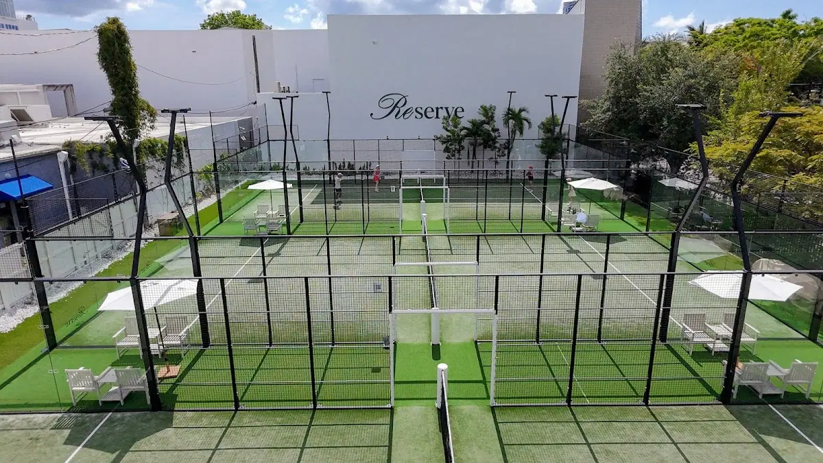 Reserve Padel Design District outdoor padel courts in Miami, Florida