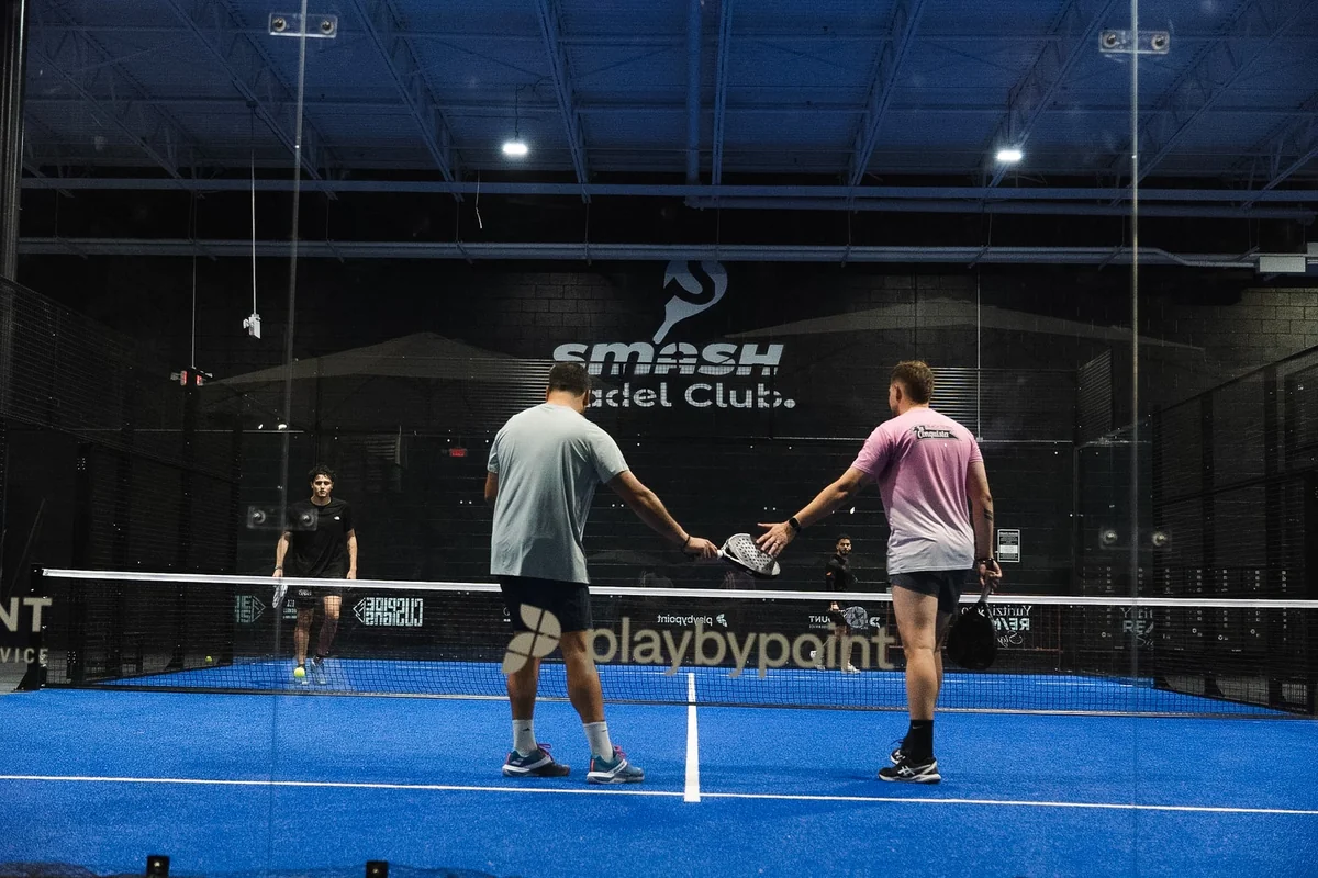 Smash Padel Club indoor and outdoor padel courts in Lilburn, Georgia