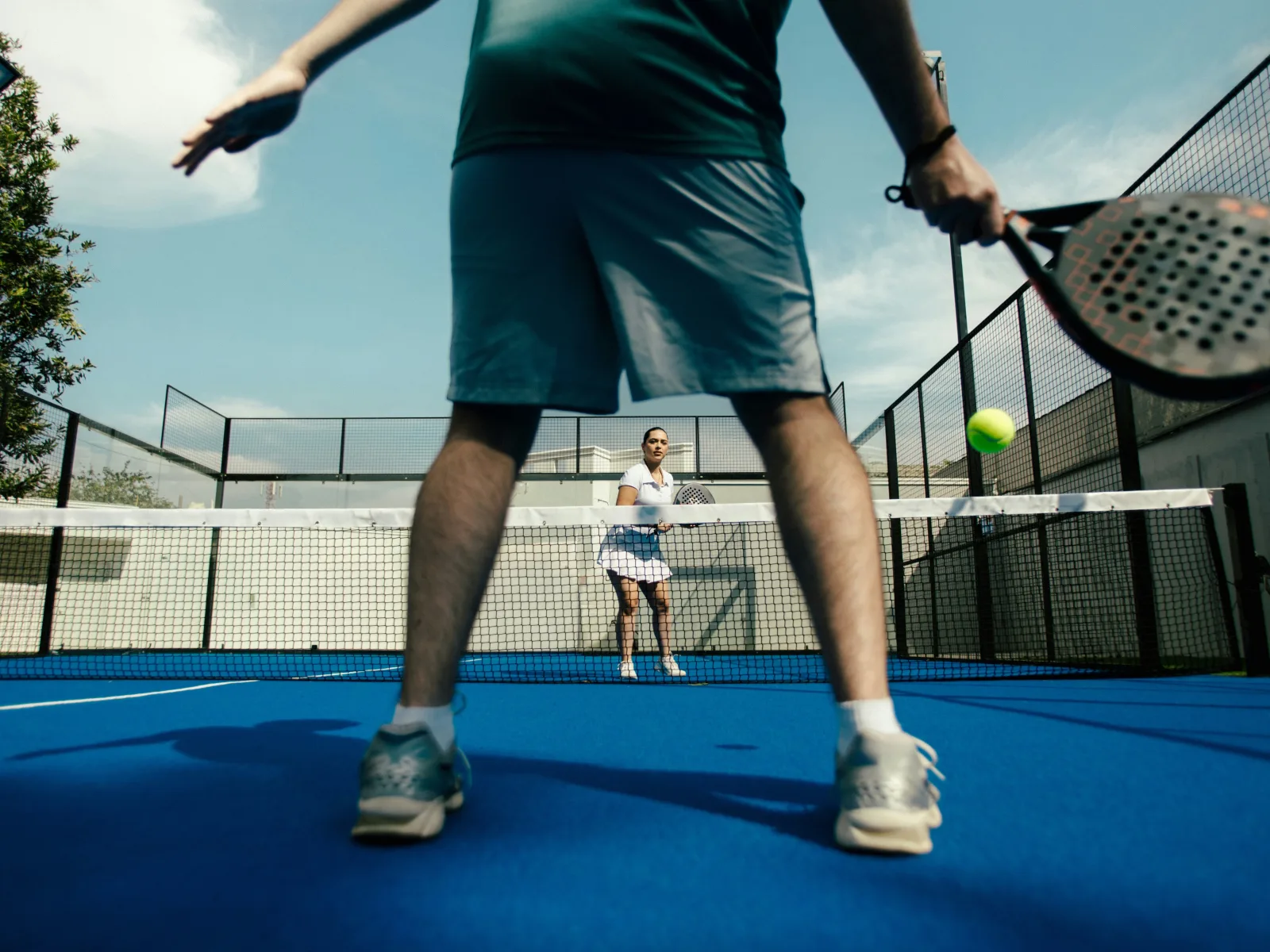 The padel volley: soft beats hard at the net